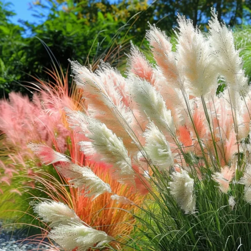 Pampasgräs Cortaderia, mix