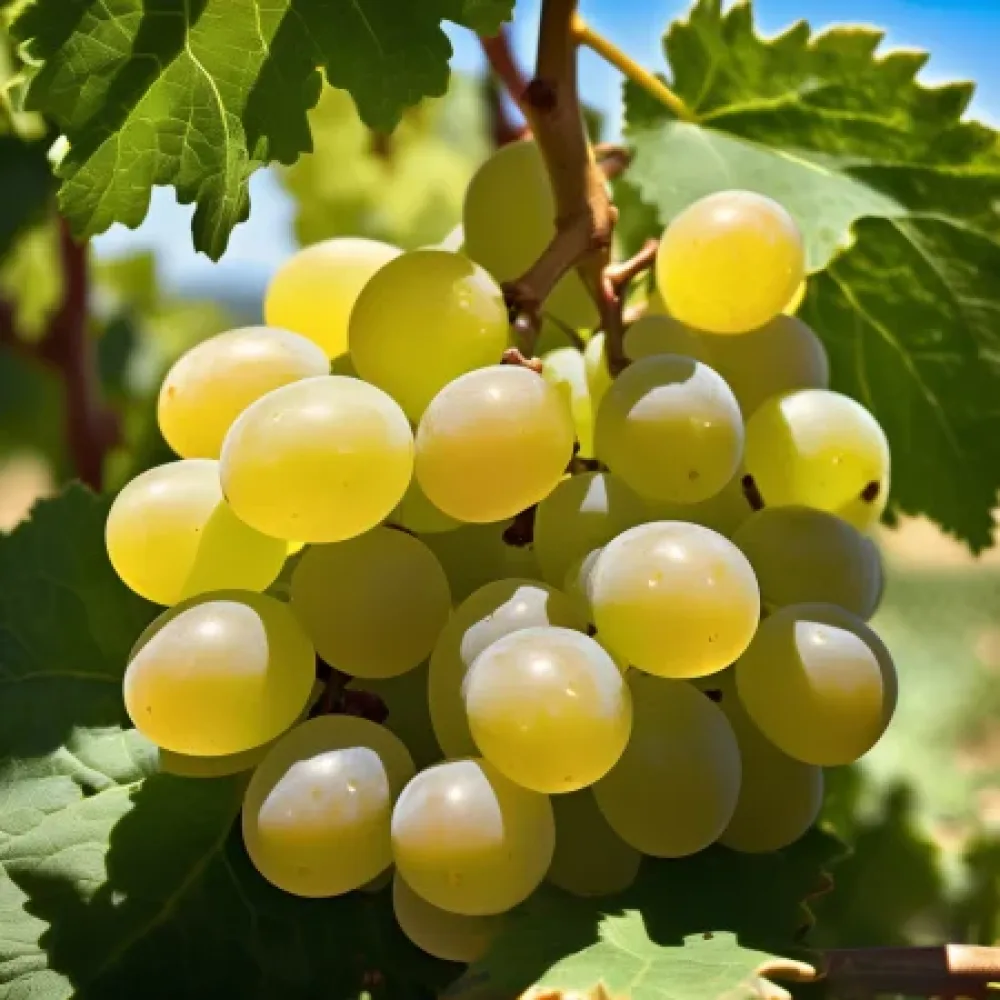 Vinranka 'Brestovitsa' – vit bordsdruva, tidig