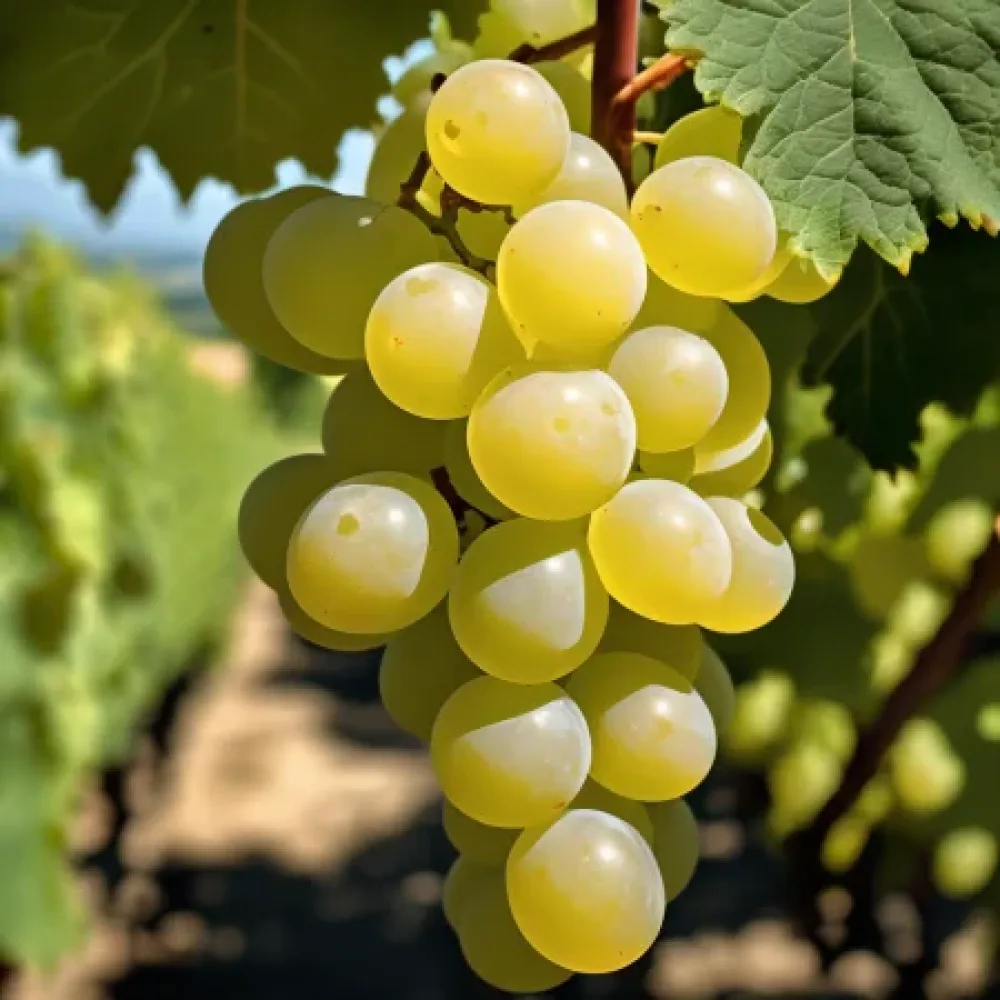 Vinranka 'Brestovitsa' – vit bordsdruva, tidig