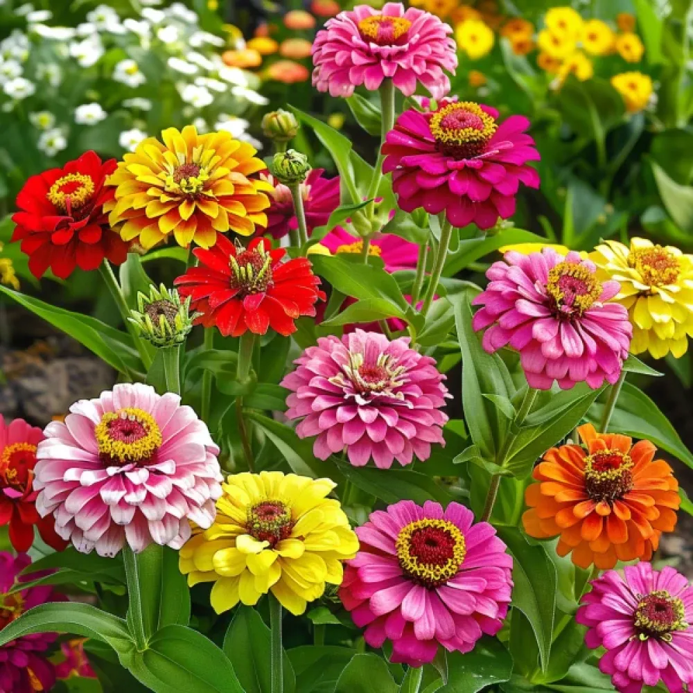 Zinnia 'Super Yoga' (blandning)