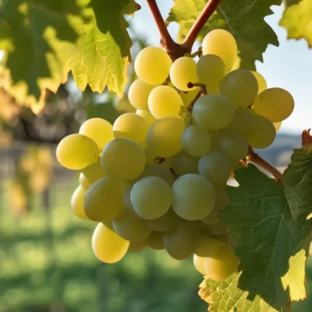 Vinranka 'Rkatsiteli' – vit vindruva, sen