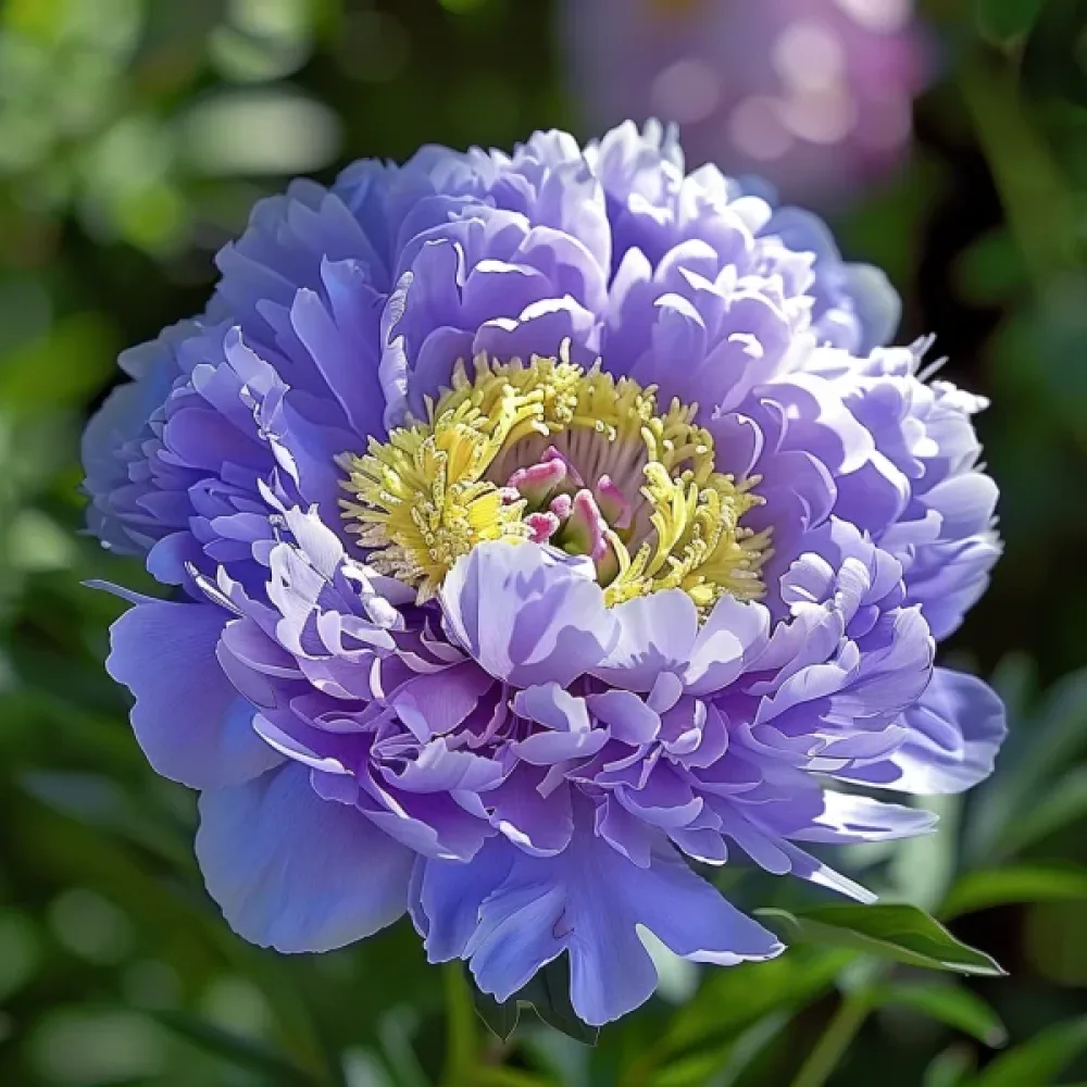 Sommaraster – pionblommig, ljusblå