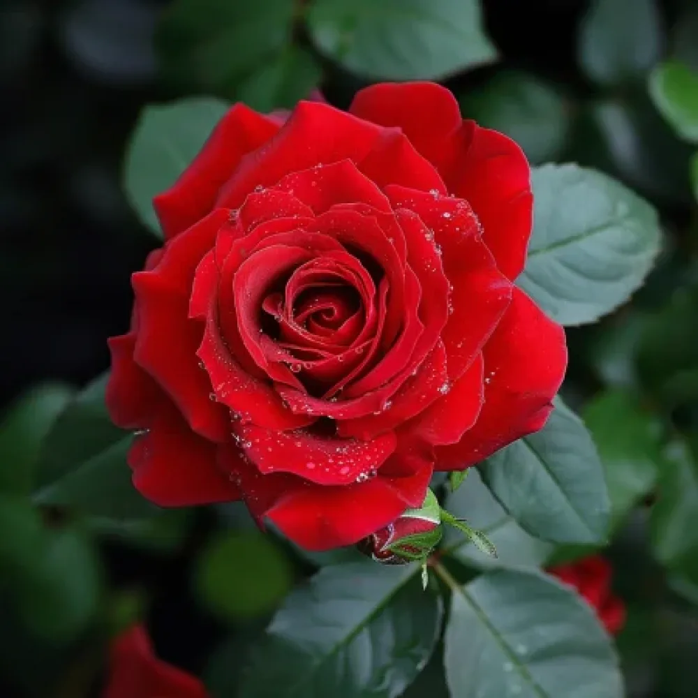 Ros 'Red Radiance' – barrotad