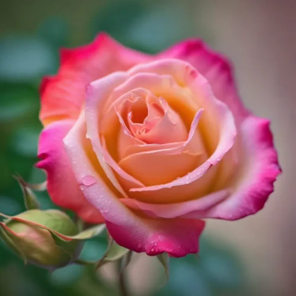 Ros 'Flower of Summer' – barrotad