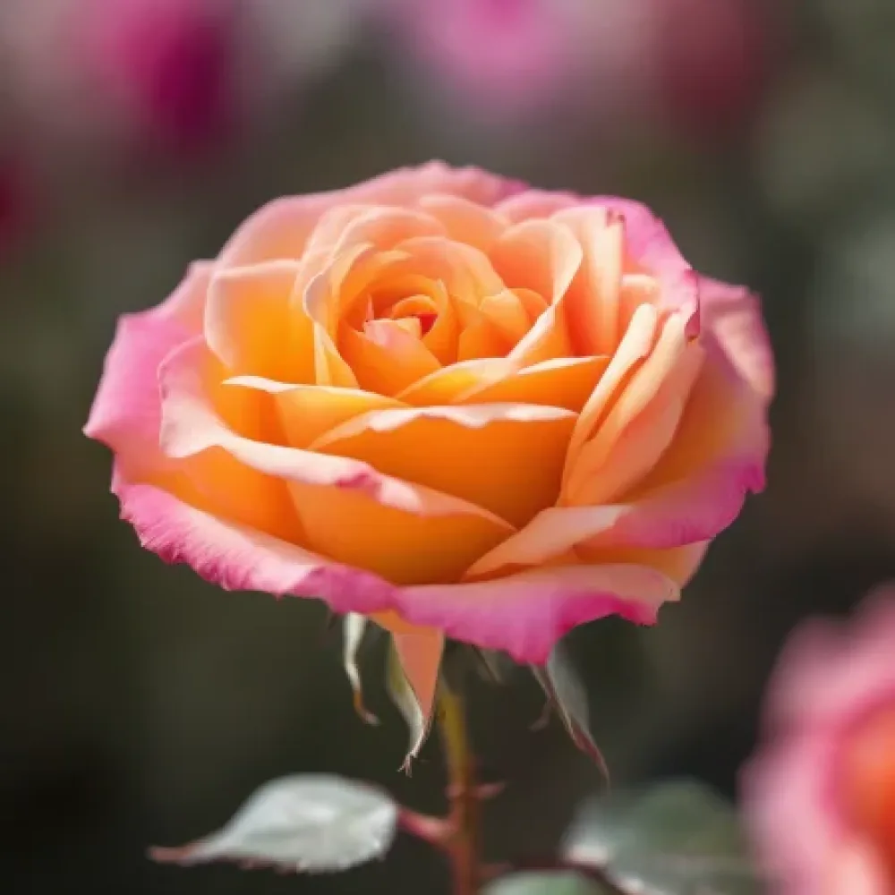 Ros 'Crimson Sun' – barrotad