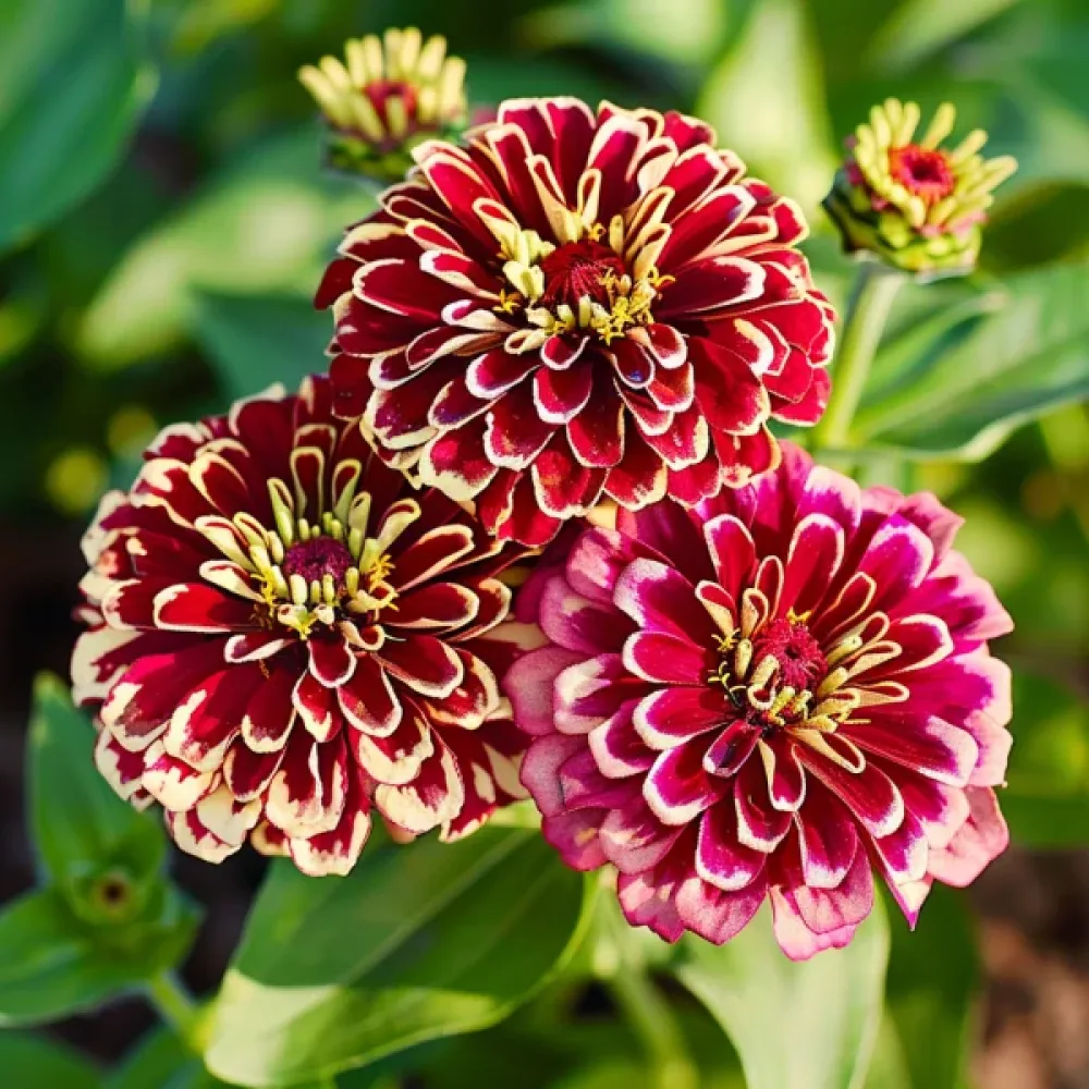 Zinnia haageana 'Aztec Burgundy'