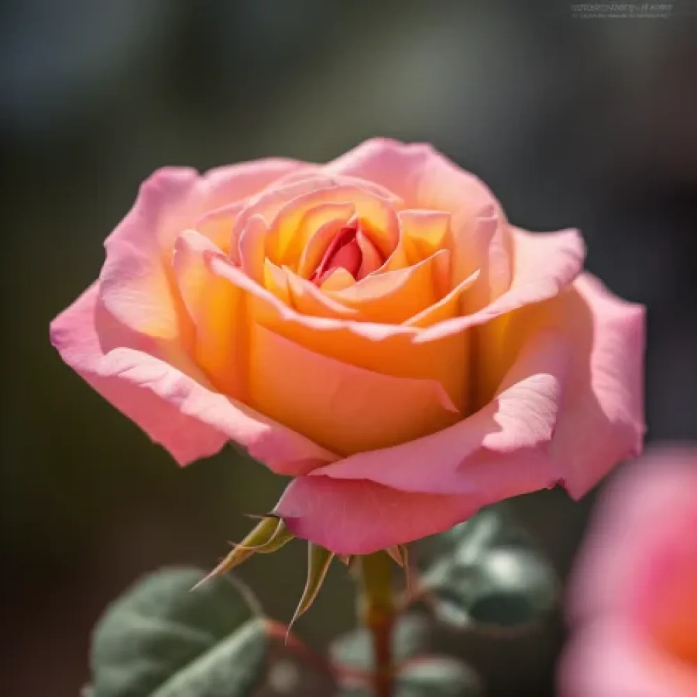 Ros 'Crimson Sun' – barrotad