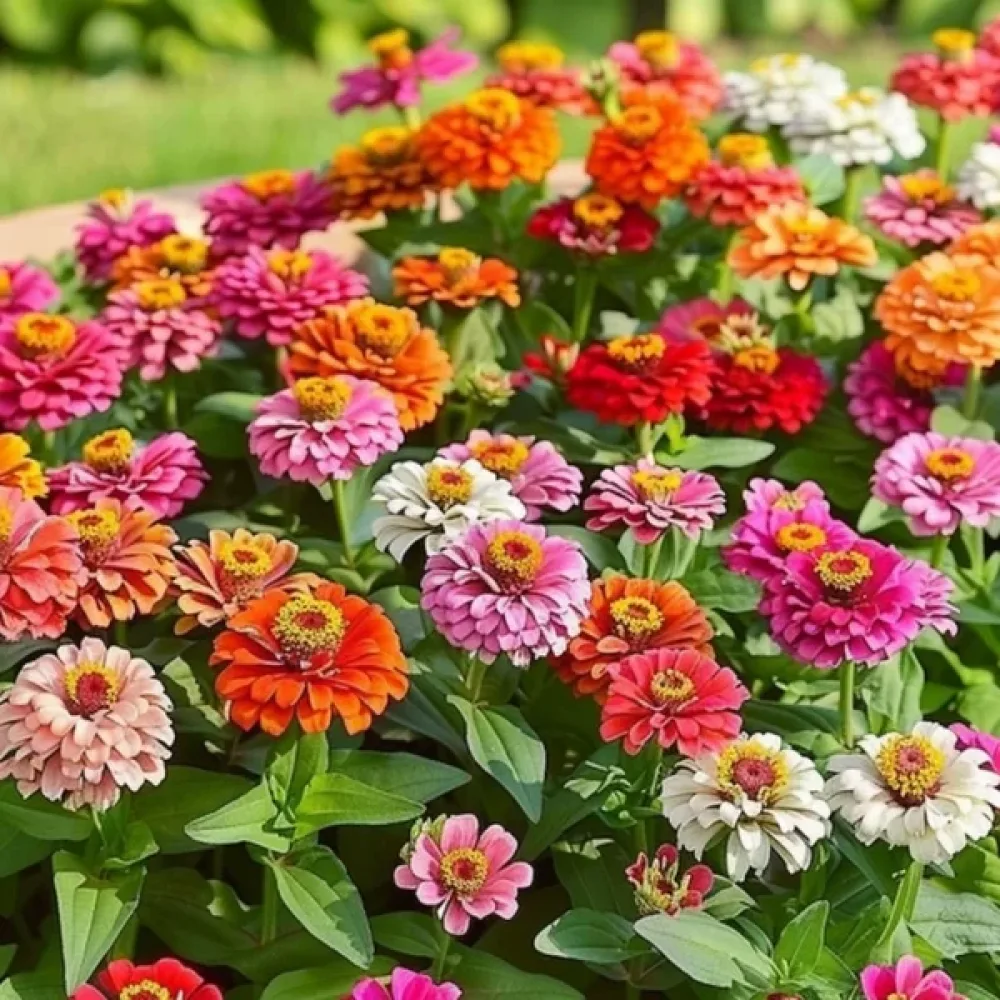 Zinnia 'Thumbelina' (blandning)
