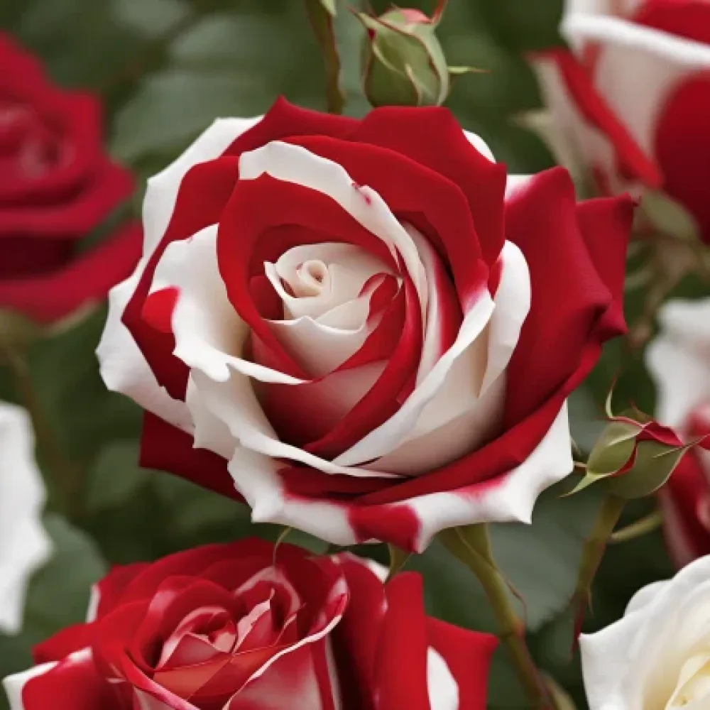 Ros 'Radiant Cuprose' – barrotad