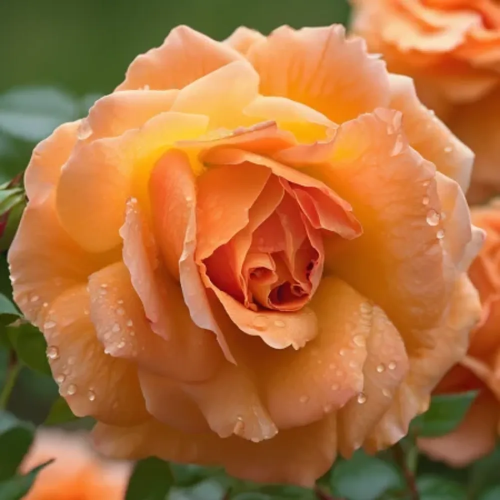 Ros 'Golden Fiery Wonder' – barrotad