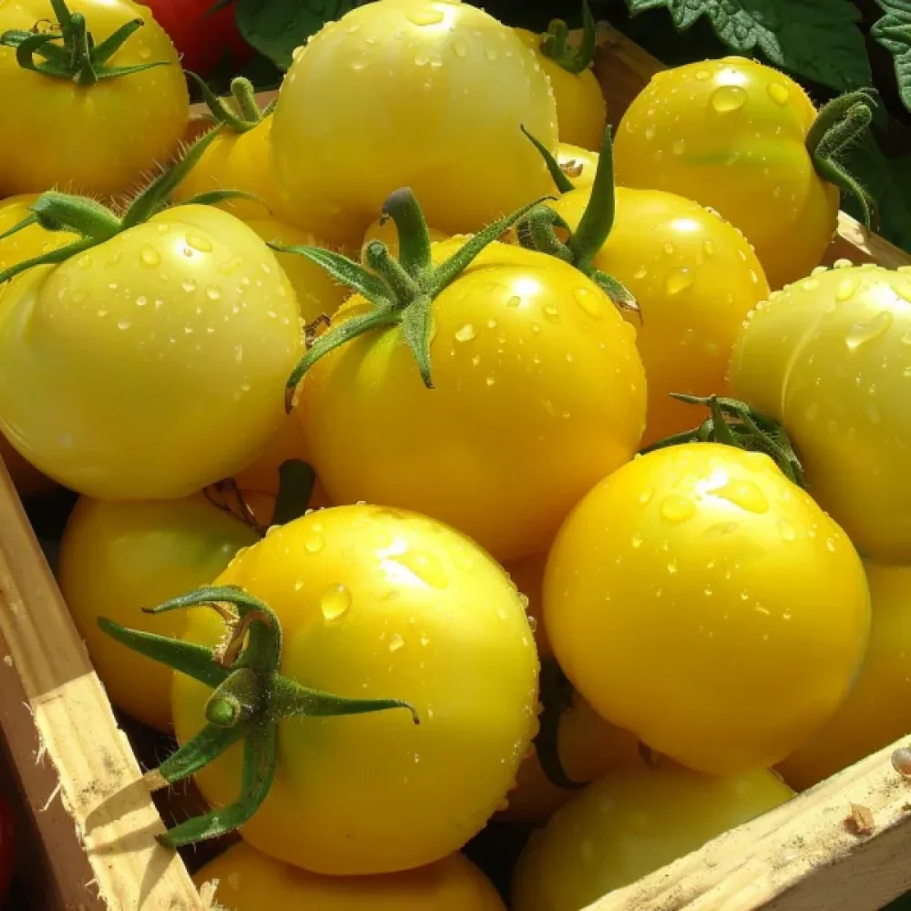 Tomat 'Mirabelle Blanche'