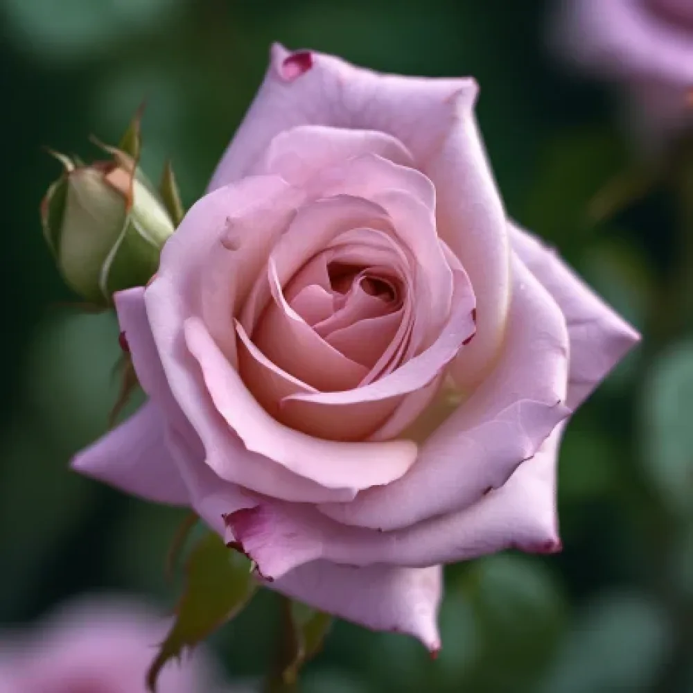 Ros 'Lavender Night' – barrotad