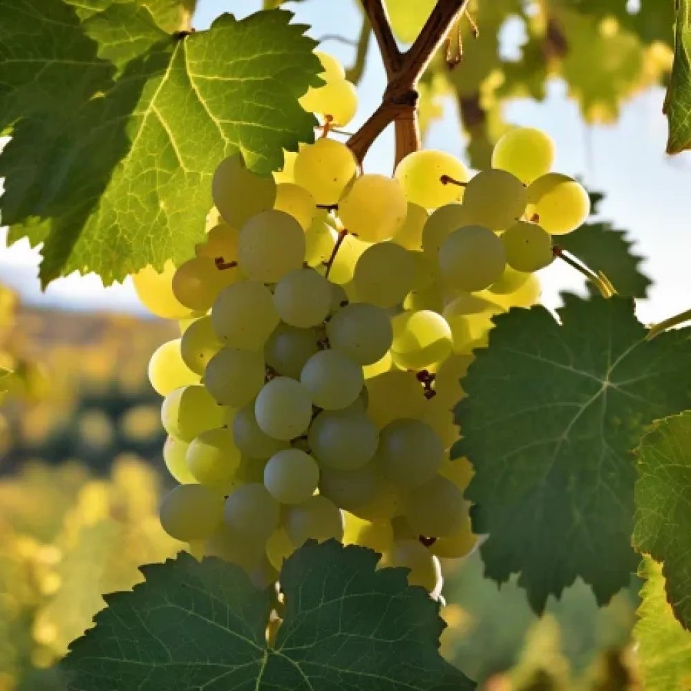 Vinranka 'Rkatsiteli' – vit vindruva, sen