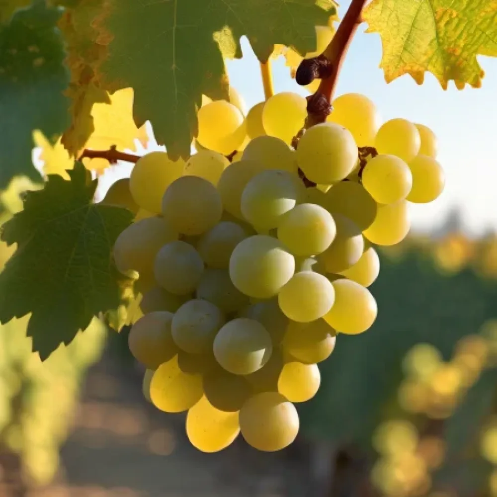 Vinranka 'Rkatsiteli' – vit vindruva, sen