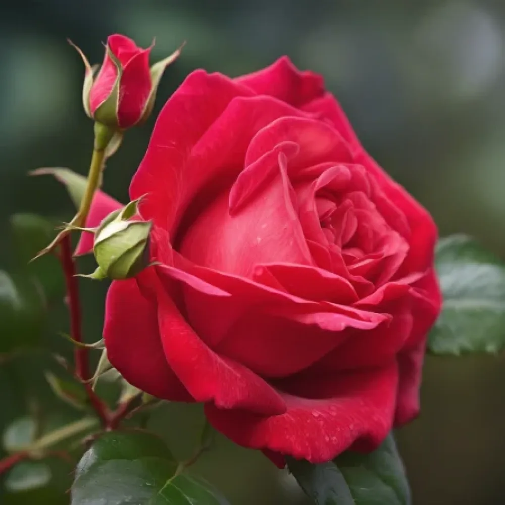 Ros 'Rouge Ballet' – barrotad