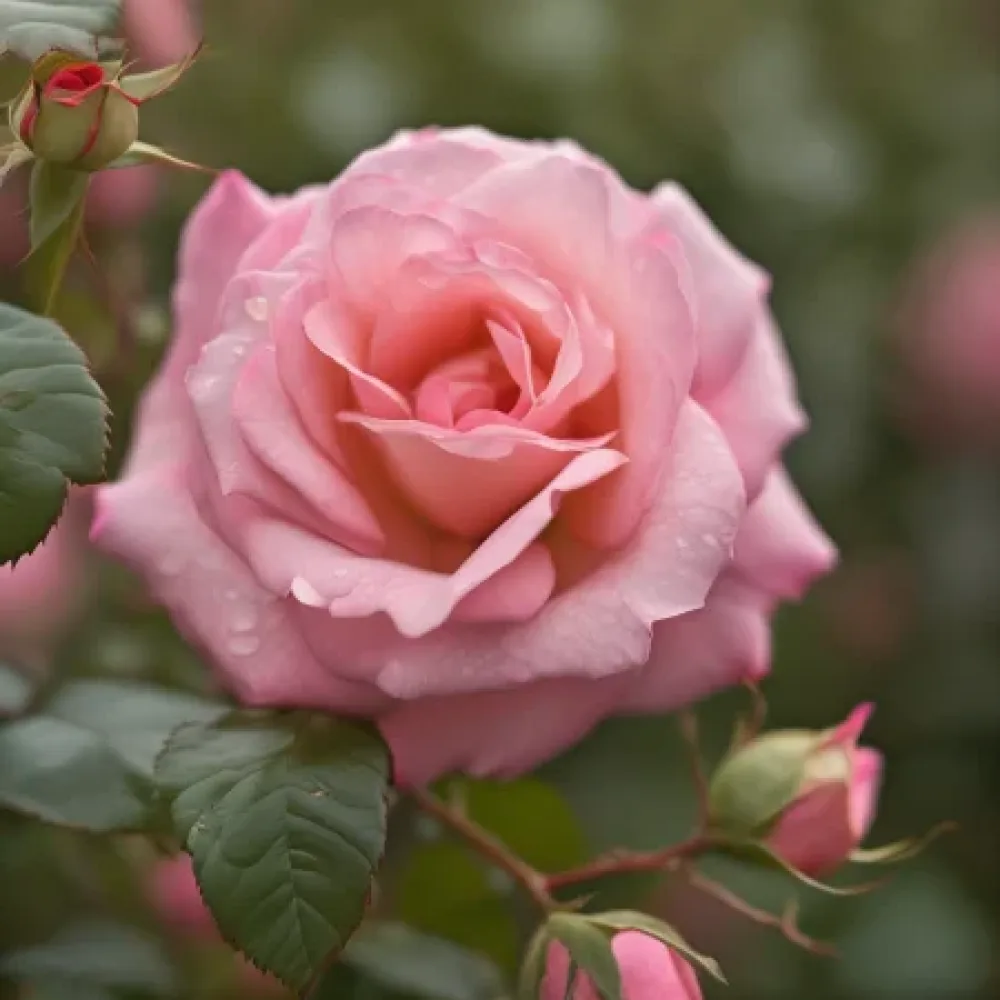 Ros 'Pink Snow Whirl' – barrotad