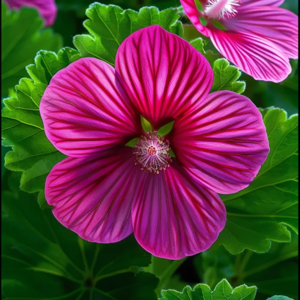 Praktmalva Malope trifida, lila