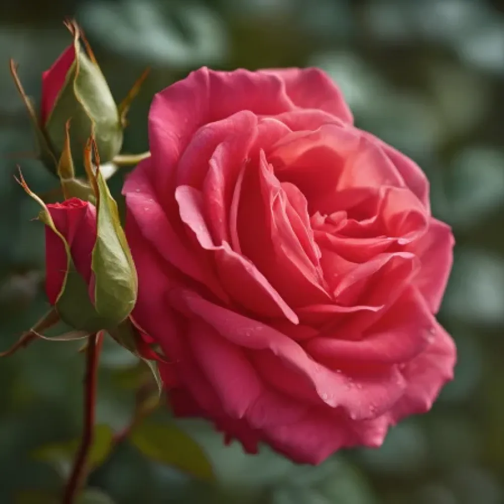 Ros 'Rouge Ballet' – barrotad