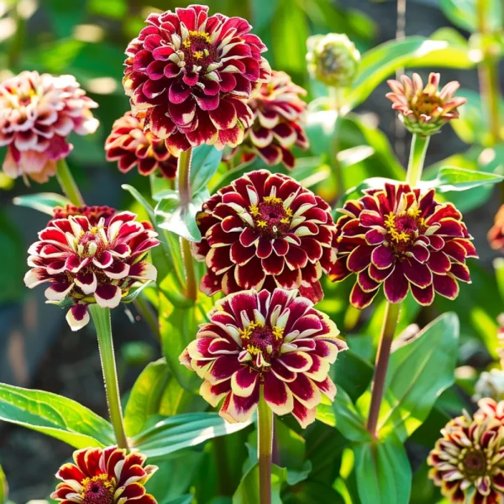 Zinnia haageana 'Aztec Burgundy'