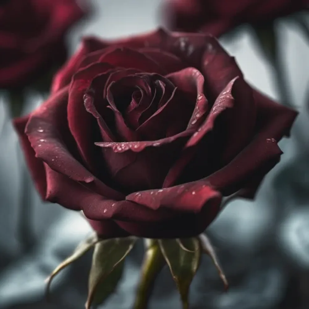 Ros 'Dark Luxa' – barrotad