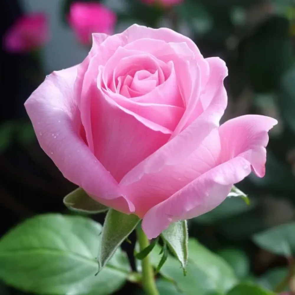 Ros 'Dream in Pink' – barrotad