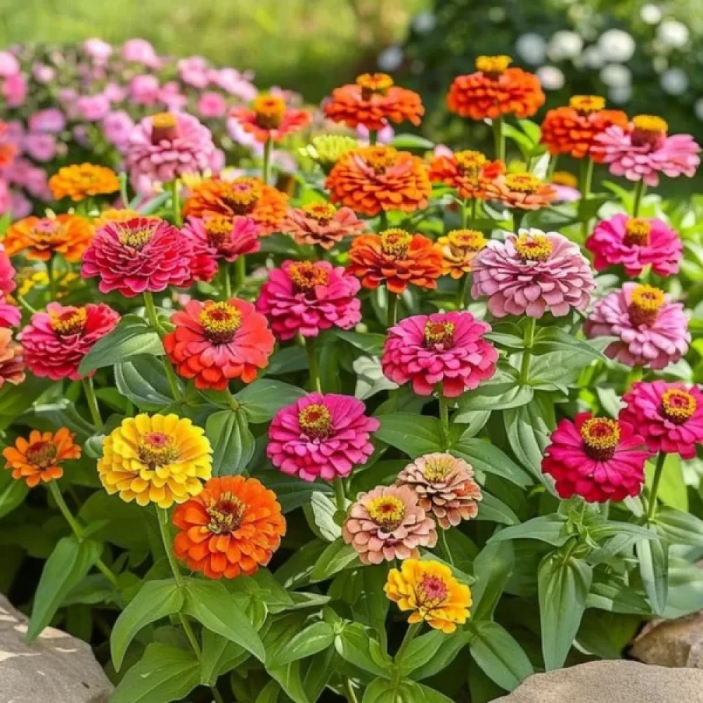 Zinnia 'Thumbelina' (blandning)